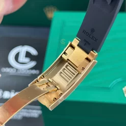 Đồng hồ Rolex Oyster Perpetual Sky-Dweller M326238-0009 42mm Black Oysterflex Yellow Gold Replica 1:1 – Top Quality Version