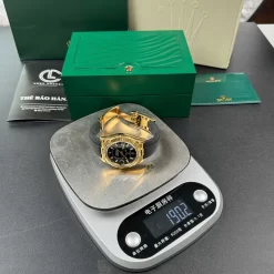 Đồng hồ Rolex Oyster Perpetual Sky-Dweller M326238-0009 42mm Black Oysterflex Yellow Gold Replica 1:1 – Top Quality Version