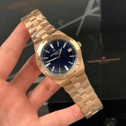 Đồng hồ Vacheron Constantin Overseas Rose Gold 4500V/110R-B705 41mm Blue Dial Replica 1:1 – Top Quality Version