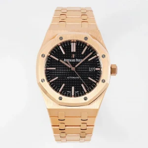 Đồng Hồ Audemars Piguet Royal Oak Selfwinding 15400OR 41mm Black Dial Rose Gold Replica 1:1 – Top Quality Version