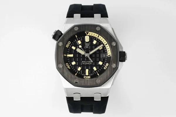 Đồng hồ Audemars Piguet Royal Oak Offshore Diver 15720ST 42mm Black Dial Replica 1:1 – Top Quality Version