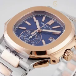 Đồng Hồ Patek Philippe Nautilus Chronograph 5980/1AR-001 40mm Rose Gold Demi