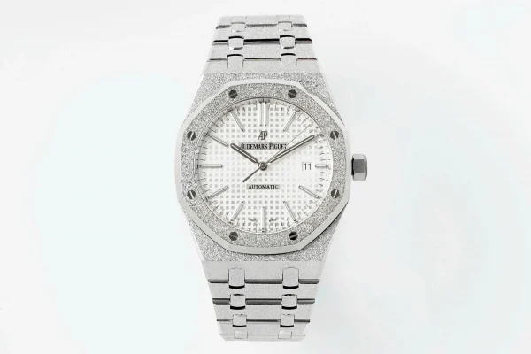 Đồng hồ Audemars Piguet Royal Oak Frosted 15410BC 41mm White Dial Replica 1:1 – Top Quality Version