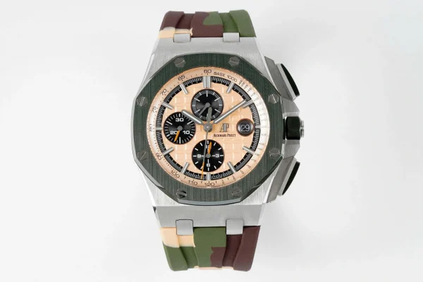 Đồng hồ Audemars Piguet Royal Oak Offshore Chronograph Ceramic Camouflage 26400SO 44mm Rose Gold Dial Replica 1:1 – Top Quality Version