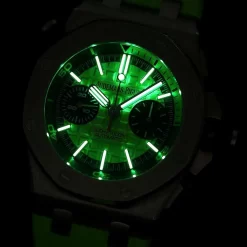 Đồng hồ Audemars Piguet Royal Oak Offshore Diver Chronograph in Green 26703ST 42mm Replica 1:1 – Top Quality Version