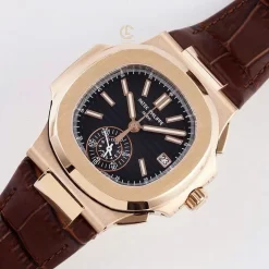 Đồng Hồ Patek Philippe Nautilus Chronograph 5980/1AR-001 40.5mm Black Dial Replica 1:1 – Top Quality Version