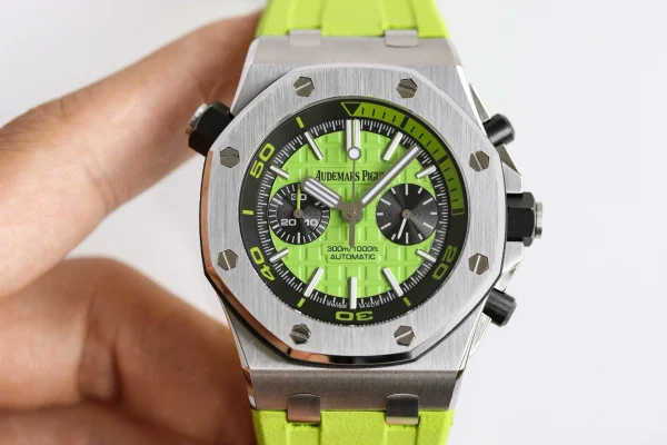 Đồng hồ Audemars Piguet Royal Oak Offshore Diver Chronograph in Green 26703ST 42mm Replica 1:1 – Top Quality Version