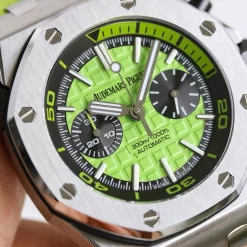 Đồng hồ Audemars Piguet Royal Oak Offshore Diver Chronograph in Green 26703ST 42mm Replica 1:1 – Top Quality Version