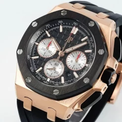 Đồng hồ Audemars Piguet Royal Oak Rose Gold 26401RO 44mm Black Dial Replica 1:1 – Top Quality Version