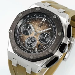 :Đồng Hồ Nam Audemars Piguet Offshore Selfwinding Chronograph 26420 42mm Smoke Dial Replica 1:1 – Top Quality Version