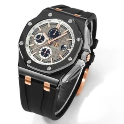 Đồng hồ Audemars Piguet Royal Oak Offshore Selfwinding Chronograph Black 26415CE 44mm Grey Dial Replica 1:1 – Top Quality Version