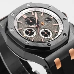 Đồng hồ Audemars Piguet Royal Oak Offshore Selfwinding Chronograph Black 26415CE 44mm Grey Dial Replica 1:1 – Top Quality Version