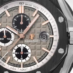 Đồng hồ Audemars Piguet Royal Oak Offshore Selfwinding Chronograph Black 26415CE 44mm Grey Dial Replica 1:1 – Top Quality Version
