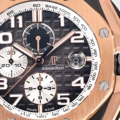 Đồng hồ Audemars Piguet Royal Oak Offshore Selfwinding Chronograph 26401RO 44mm Black Dial Rose Gold Replica 1:1 – Top Quality Version