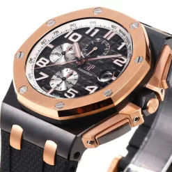 Đồng hồ Audemars Piguet Royal Oak Offshore Selfwinding Chronograph 26401RO 44mm Black Dial Rose Gold Replica 1:1 – Top Quality Version