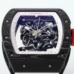 Đồng Hồ Richard Mille RM055 Red-White 42mm Ceramic Replica 1:1 – Top Quality Version