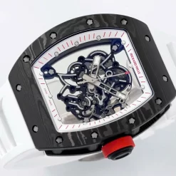 Đồng Hồ Richard Mille RM055 Red-White 42mm Ceramic Replica 1:1 – Top Quality Version