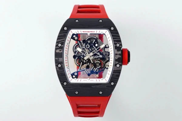 Đồng Hồ Richard Mille RM055 Red-White 42mm Ceramic Replica 1:1 – Top Quality Version