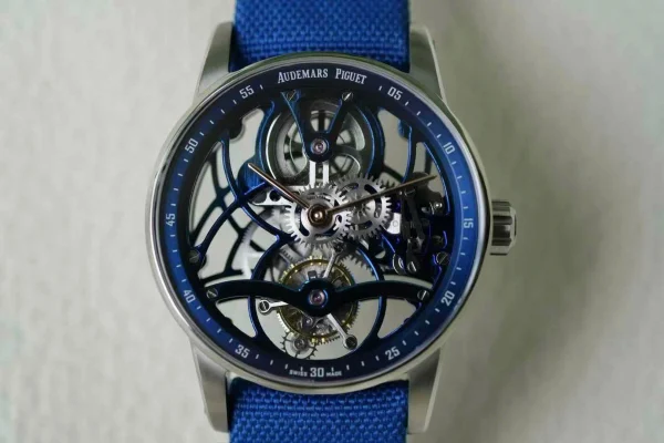 Đồng hồ Audemars Piguet Code 11.59 Blue AP26600 41mm Tourbillon Openworked Replica 1:1 – Top Quality Version