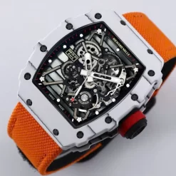 Richard Mille RM35-01 Rafa Cacbon NTPT Orange Strap 42mm Replica 1:1 – Top Quality Version