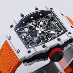 Richard Mille RM35-01 Rafa Cacbon NTPT Orange Strap 42mm Replica 1:1 – Top Quality Version