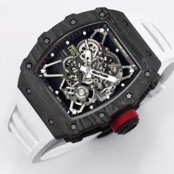 Richard Mille RM35-01 Rafa Cacbon NTPT White Strap 42mm Replica 1:1 – Top Quality Version
