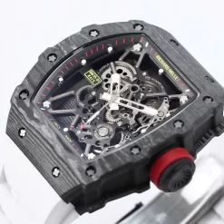 Richard Mille RM35-01 Rafa Cacbon NTPT White Strap 42mm Replica 1:1 – Top Quality Version