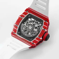 Richard Mille RM35-02 Rafael Nadal Red White Strap Carbon Replica 1:1 – Top Quality Version