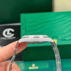 Rolex Datejust 41mm Insex Ruby Full Moissanite Replica 1:1 – Top Quality Version