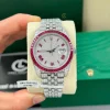 Rolex Datejust 41mm Benzel Ruby Tím Full Moissanite Replica 1:1 – Top Quality 1:1