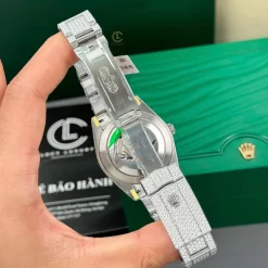 Rolex Datejust 41mm Benzel Ruby Cầu Vồng Full Moissanite Hongkong Replica 1:1 – Top Quality Version