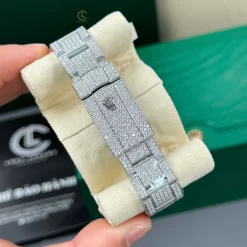 Rolex Datejust 41mm Benzel Ruby Cầu Vồng Full Moissanite Hongkong Replica 1:1 – Top Quality Version