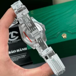 Rolex GMT – Master II 40mm Full Moissanite HongKong Replica 1:1 – Top Quality Version