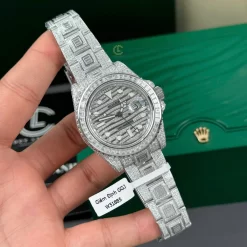 Rolex GMT – Master II 40mm Full Moissanite HongKong Replica 1:1 – Top Quality Version