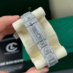 Rolex GMT – Master II 40mm Full Moissanite HongKong Replica 1:1 – Top Quality Version