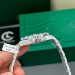 Rolex GMT – Master II 40mm Full Moissanite HongKong Replica 1:1 – Top Quality Version