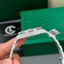 Rolex GMT – Master II 40mm Full Moissanite HongKong Replica 1:1 – Top Quality Version