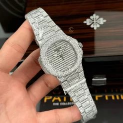 Patek Philippe Nautilus 5711/1A 40mm Full Moissanite HongKong Replica 1:1 – Top Quality Version