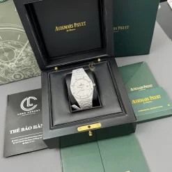 Audemars Piguet Royal Oak 15400ST 41mm Full Moissanite Hongkong Replica 1:1 – Top Quality Version