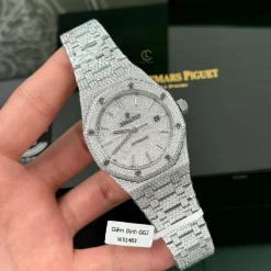 Audemars Piguet Royal Oak 15400ST 41mm Full Moissanite Hongkong Replica 1:1 – Top Quality Version
