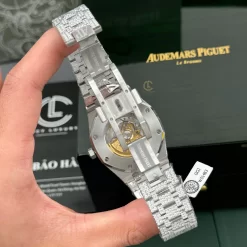 Audemars Piguet Royal Oak 15400ST 41mm Full Moissanite Hongkong Replica 1:1 – Top Quality Version