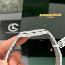 Audemars Piguet Royal Oak 15400ST 41mm Full Moissanite Hongkong Replica 1:1 – Top Quality Version