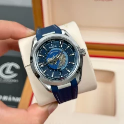 Omega Seamaster Aqua Terra Worldtimer 43mm Blue Dial Replica 1:1 – Top Quality Version
