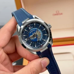 Omega Seamaster Aqua Terra Worldtimer 43mm Blue Dial Replica 1:1 – Top Quality Version