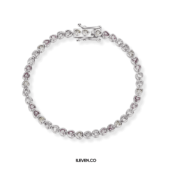 Tennis Bracelet Rainbow Love IL6547 - Bespoke Silver