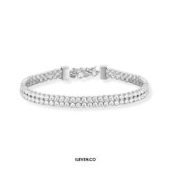 Tennis Bracelet Douple IL6566 - Bespoke Silver