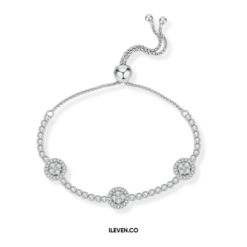 Tennis Bracelet Clover Love IL6604 - Bespoke Silver