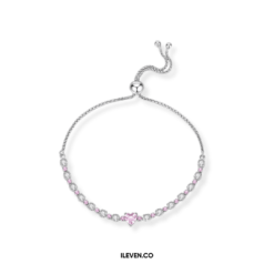Tennis Bracelet Pink Love IL6602 - Bespoke Silver