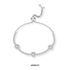 Tennis Bracelet CloverS IL6596 - Bespoke Silver