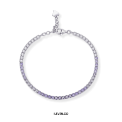 Tennis Bracelet Pinkish IL6584 - Bespoke Silver